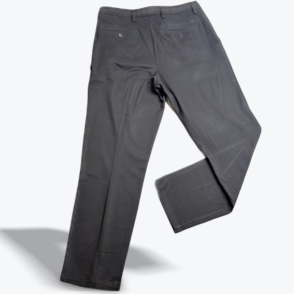 Dockers Classic Fit Black Dress Pants Mens 36 X‎ 34 Flat Front Trousers Preppy